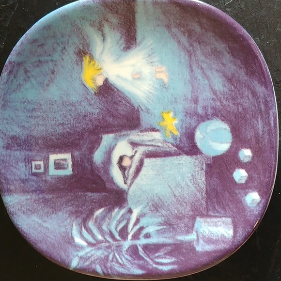 Vintage Set of 4 give us angels mini plates - Picture 2 of 9